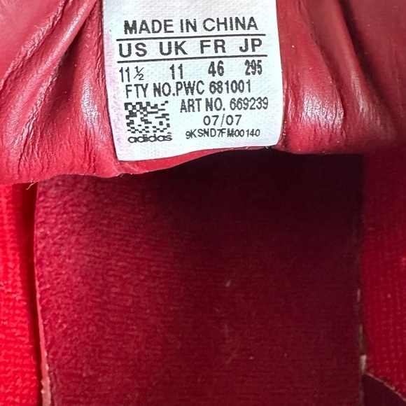 ADDIDAS RARE SUPERSTAR 1 SHELL TOE RED AND ORANGE SNEAKERS SIZE 11.5 - Picture 9 of 13